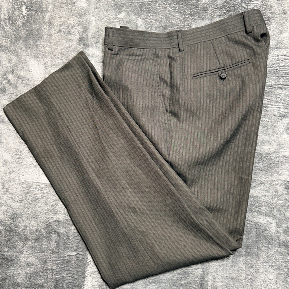 Perry Ellis‎ Portfolio Dress Pants Mens 34x32 Charcoal Grey